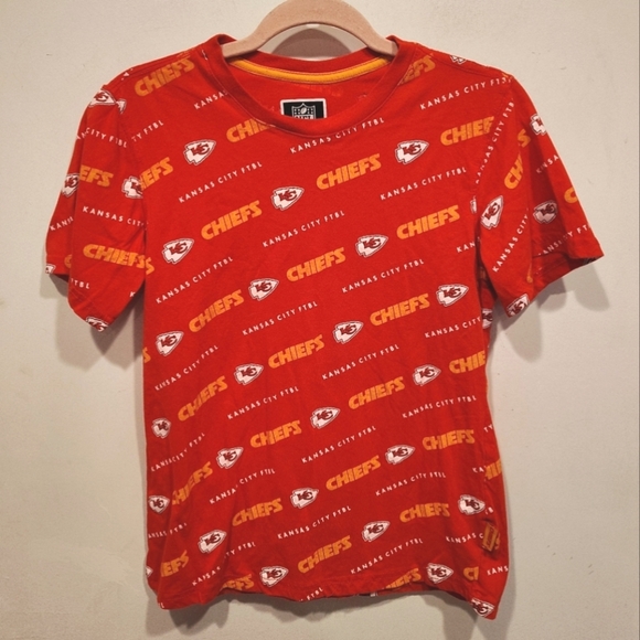 NFL Other - NFL Kansas City Chiefs Football Kids All-over Graphic Print T-shirt Sz 18-20